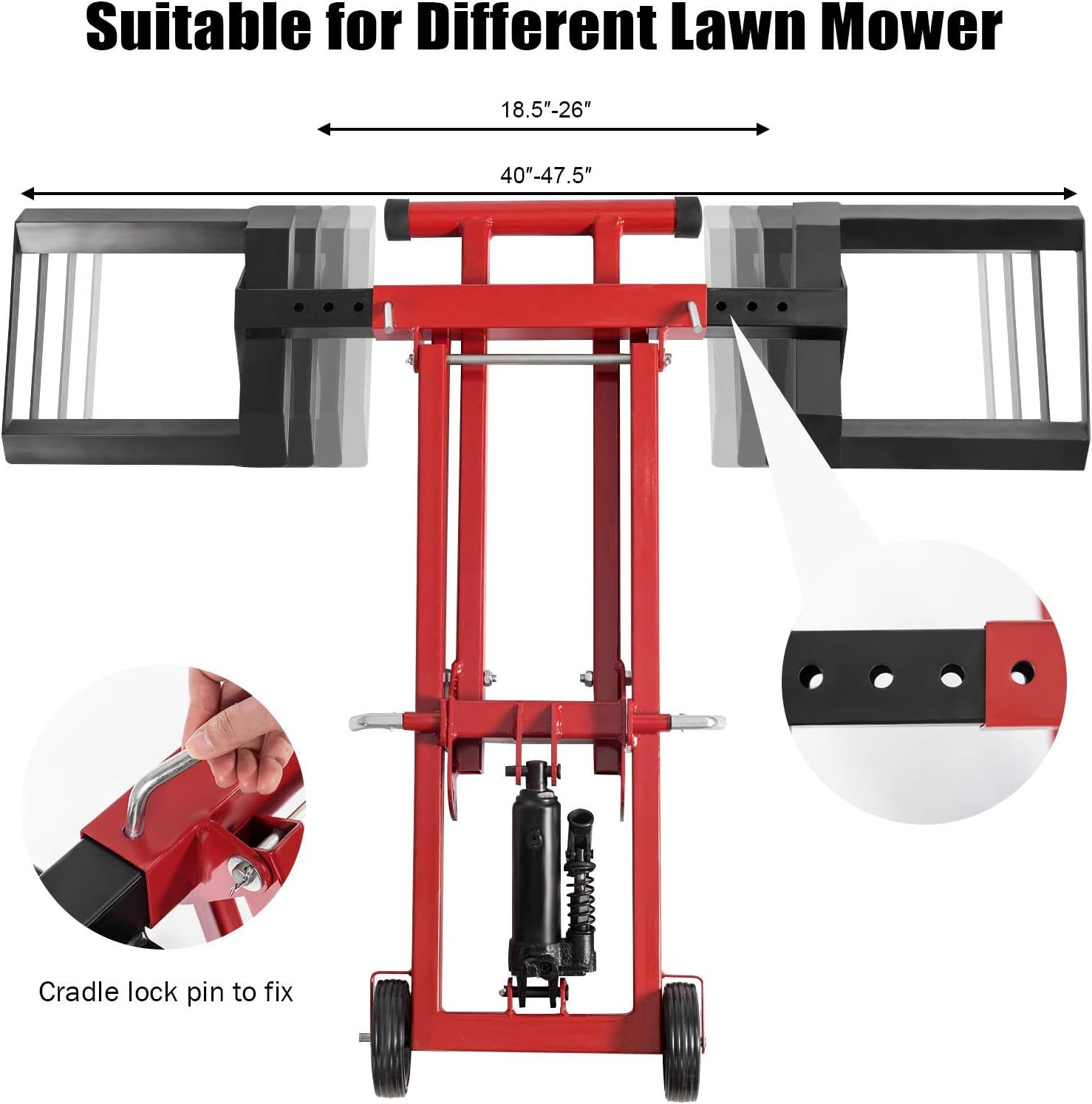 Hydraulic Lawn Mower Lift, 500-lb Capacity V67754