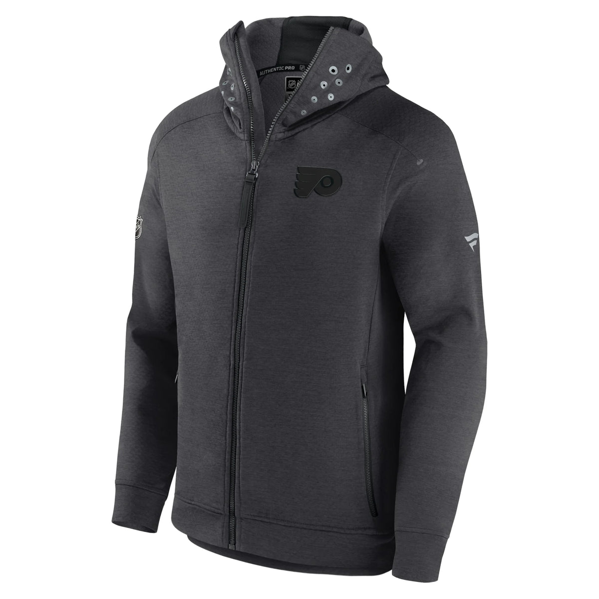Heather Charcoal Full-Zip Hoodie Jacket U848