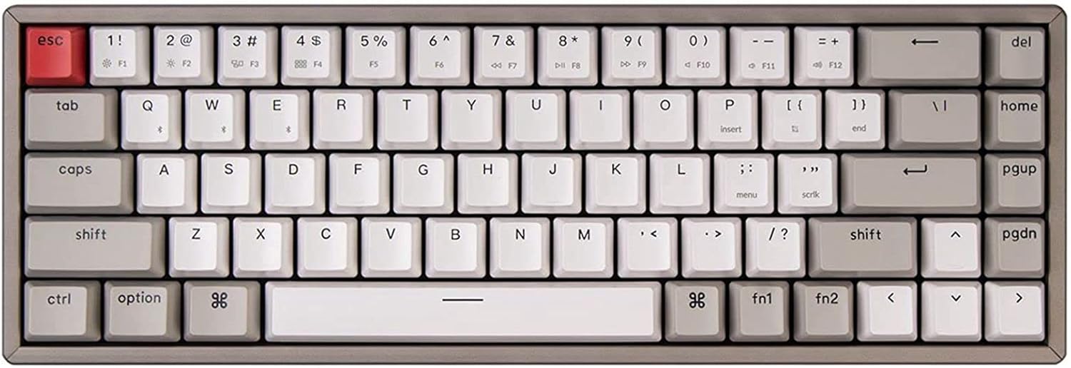 65% Compact 68-Keys Aluminum Frame Wireless Mechanical Keyboard U907