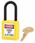 Yellow Lockout Padlock, PK12 A156