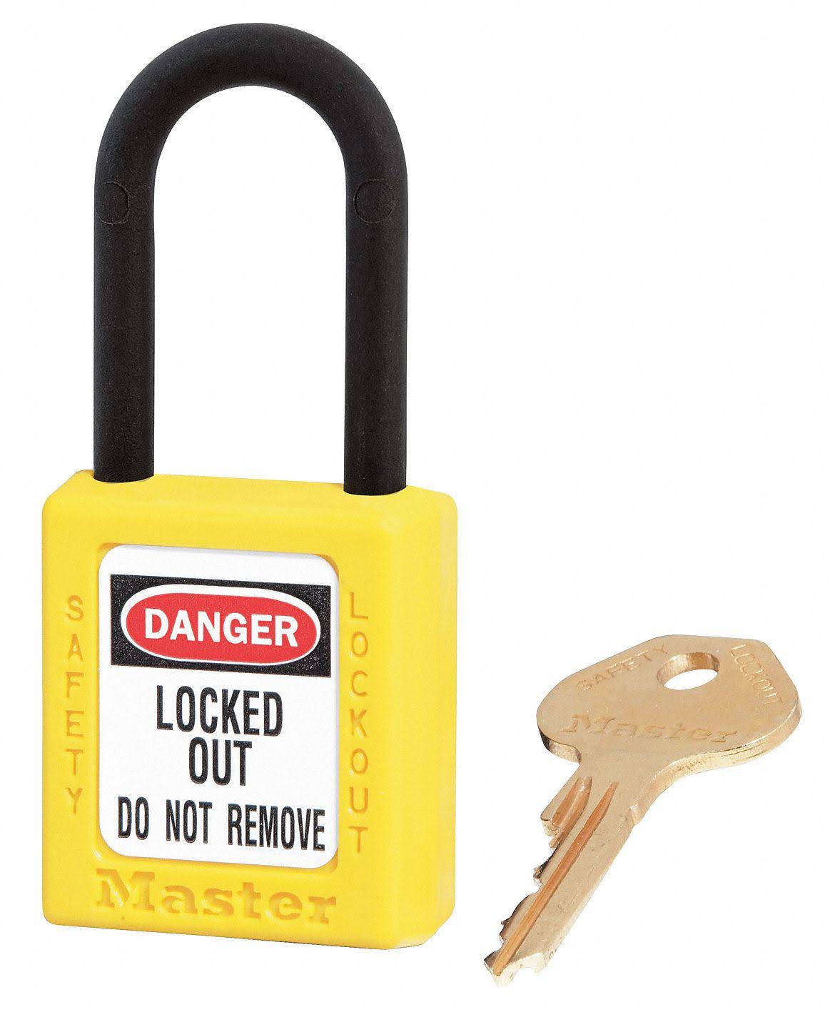 Yellow Lockout Padlock, PK12 A156