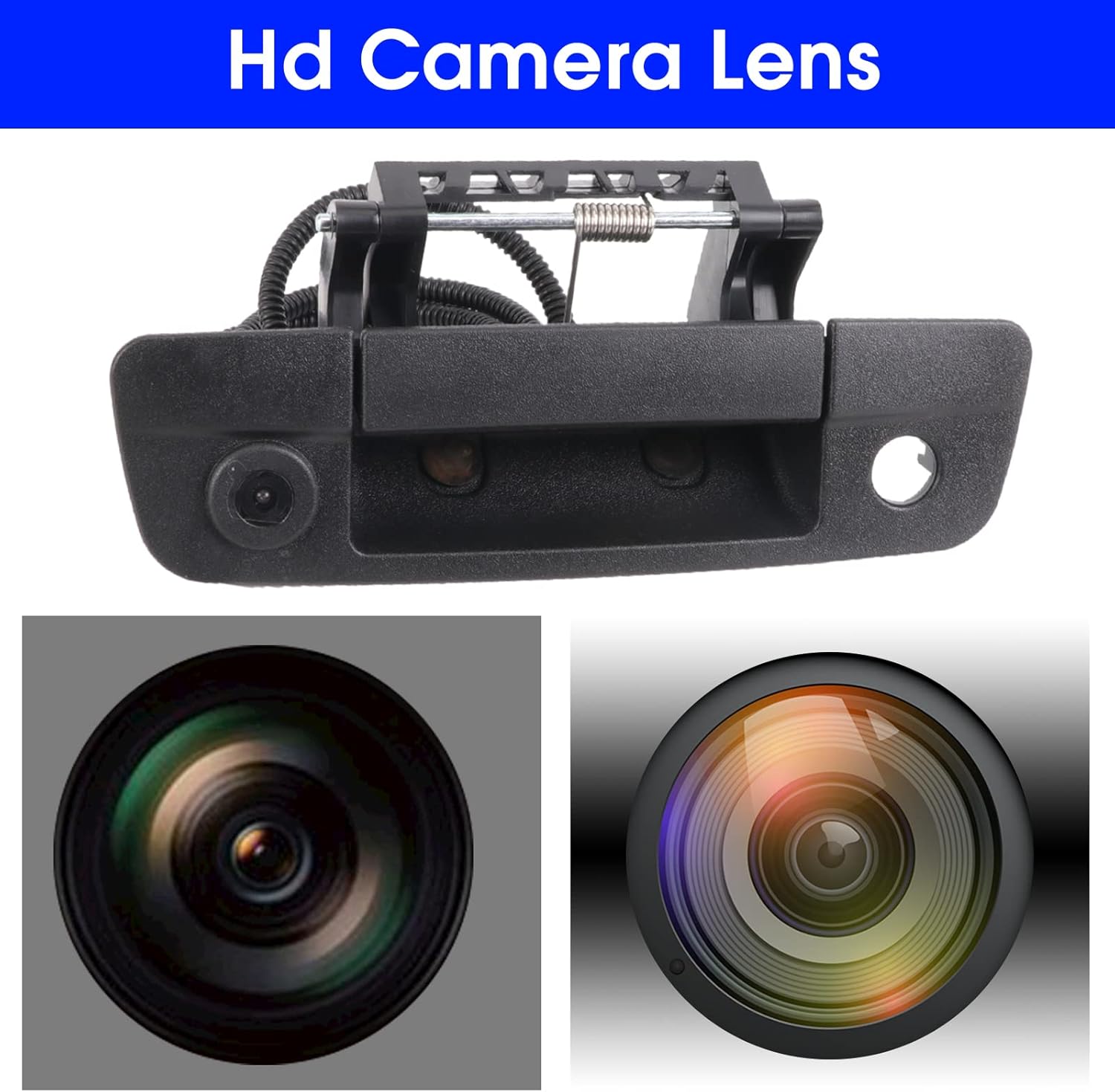 Black Tailgate Handle Backup Camera J112