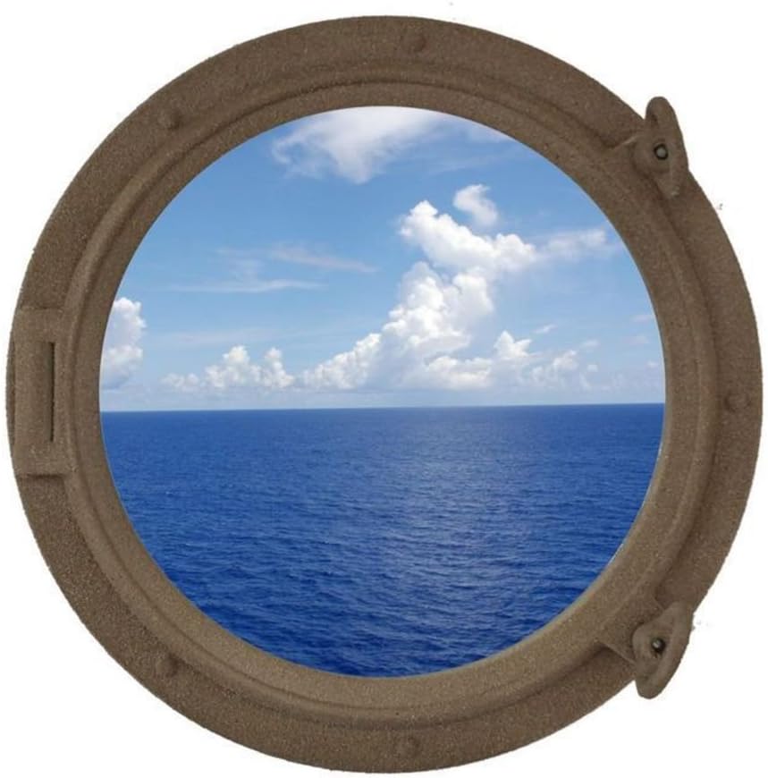 Sandy Shore Ship Porthole Window 15 Nautical Home Decoration S92542