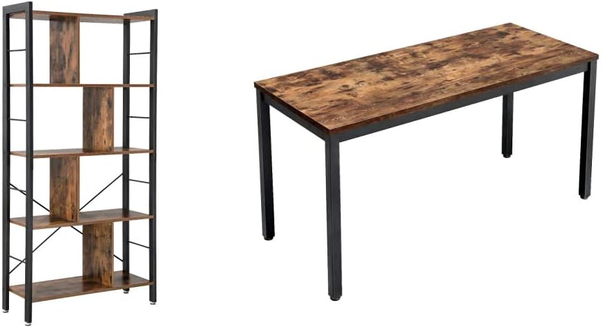 4-Tier Rustic Brown Bookcase A82981