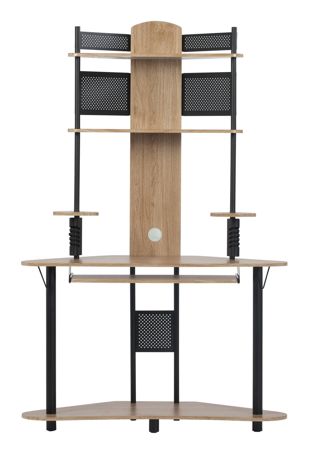 Arch Corner Computer Desk with Hutch / Tower N351
