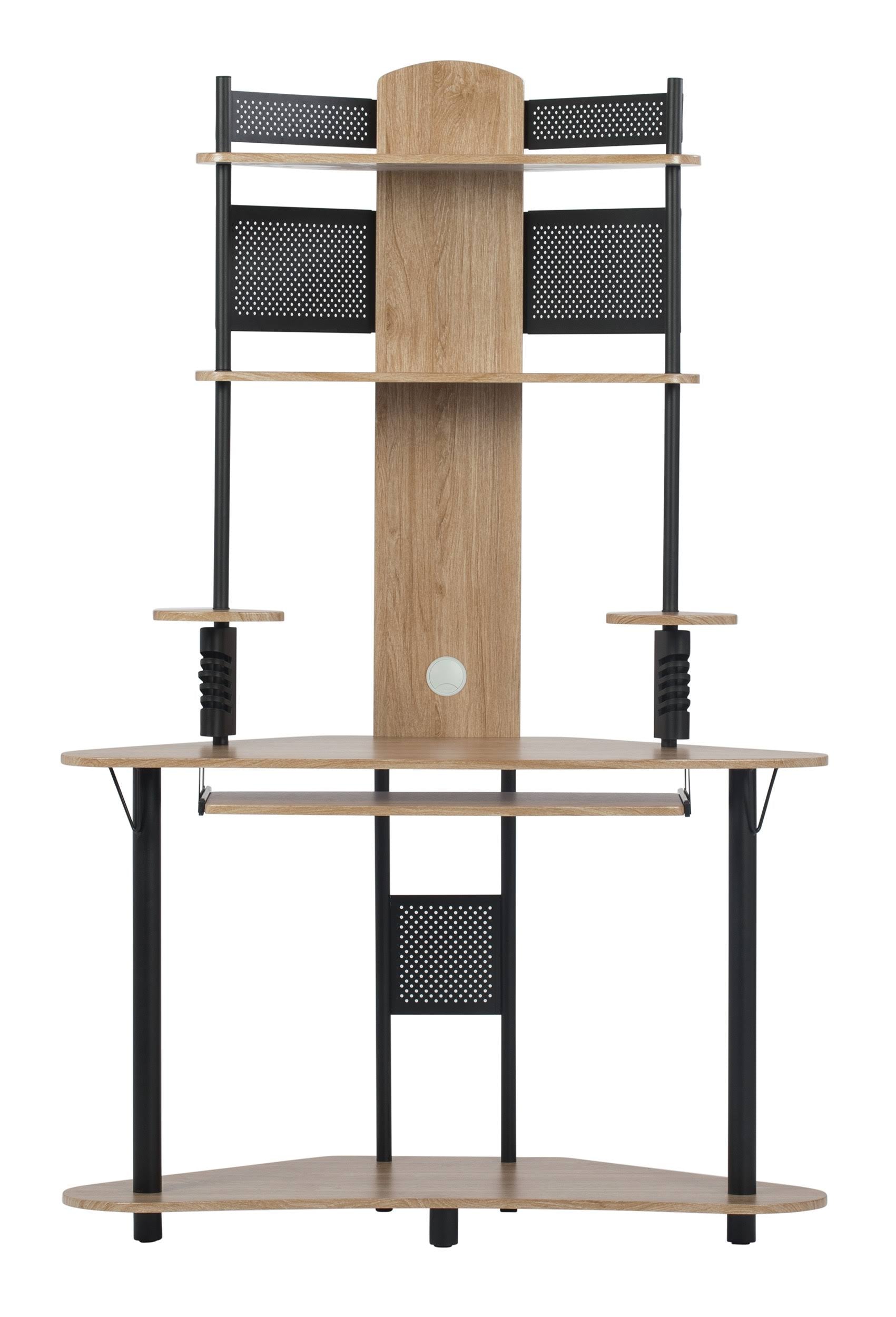 Arch Corner Computer Desk with Hutch / Tower N351