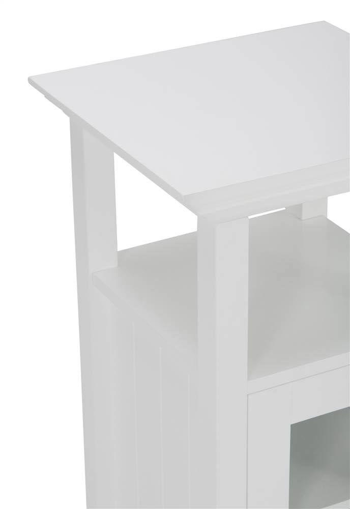 Pure White Floor Storage Bath Cabinet M19439