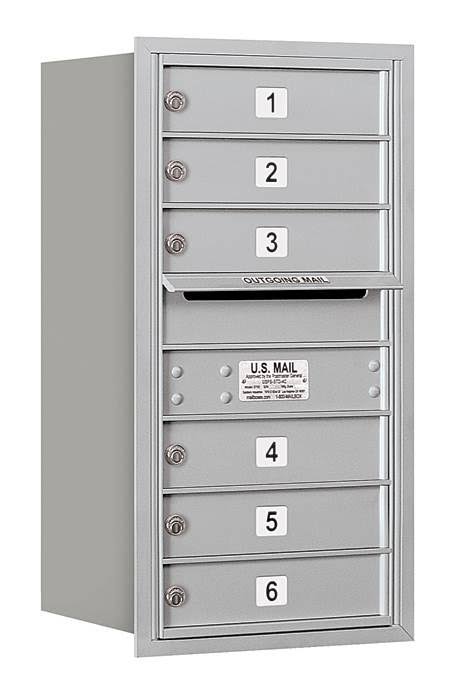 4C Horizontal Mailbox, Aluminum Y865