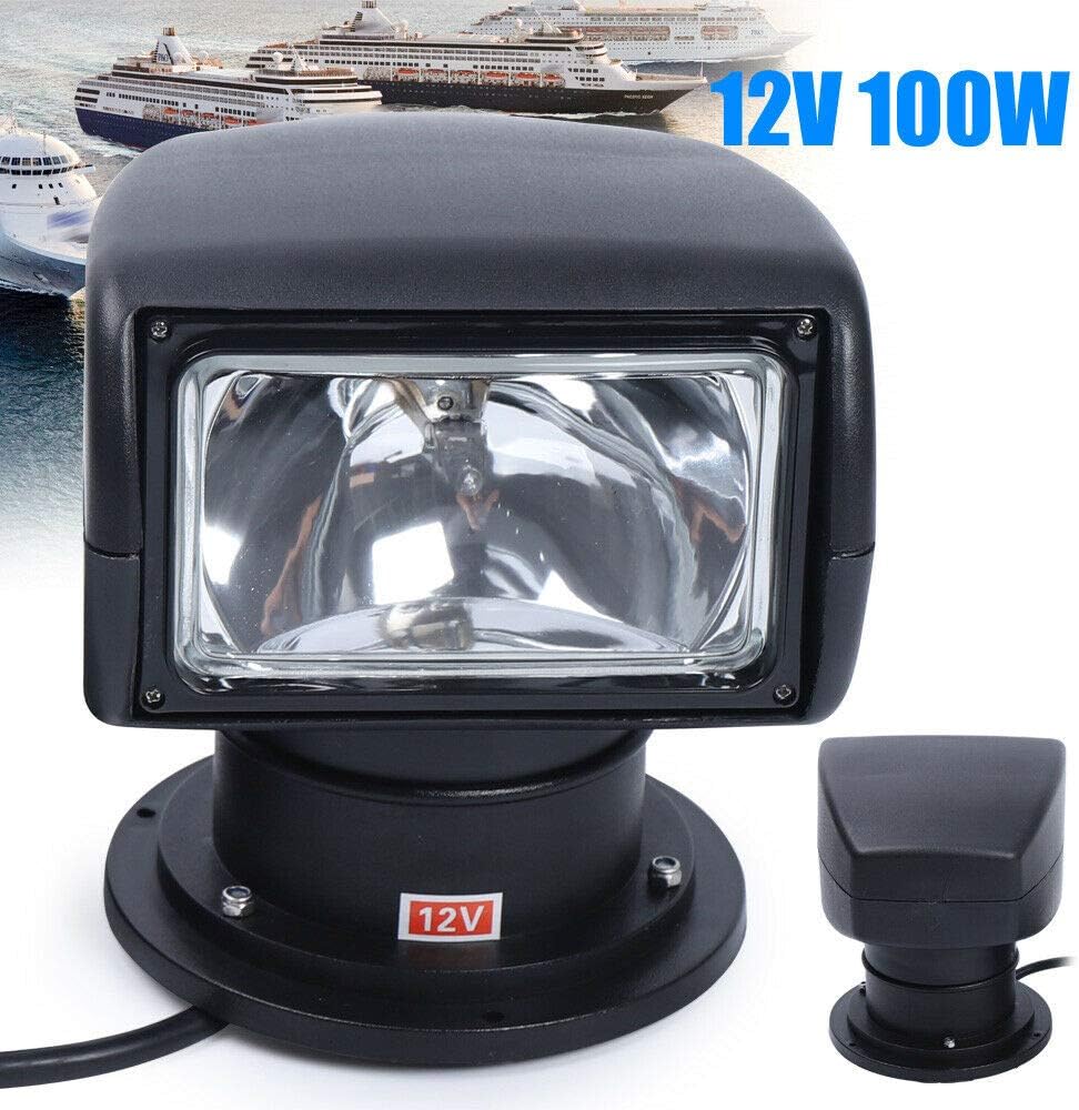 Black 100W Remote Control Spotlight 2500LM 12V C338