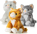 Pack of 3 Large Stuffed Animal Cat Plush Toys E45556