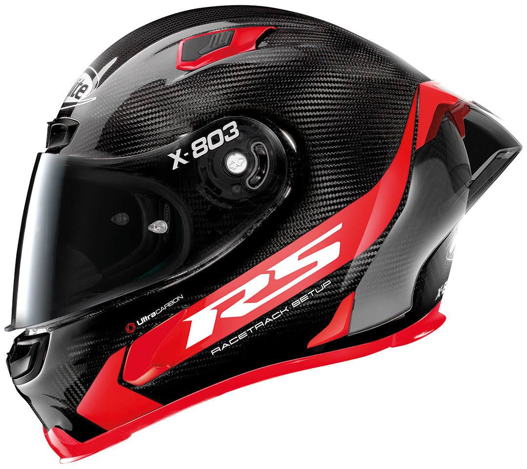 X-803 RS Ultra Carbon Hot Lap Black / Red Helmet Z48856