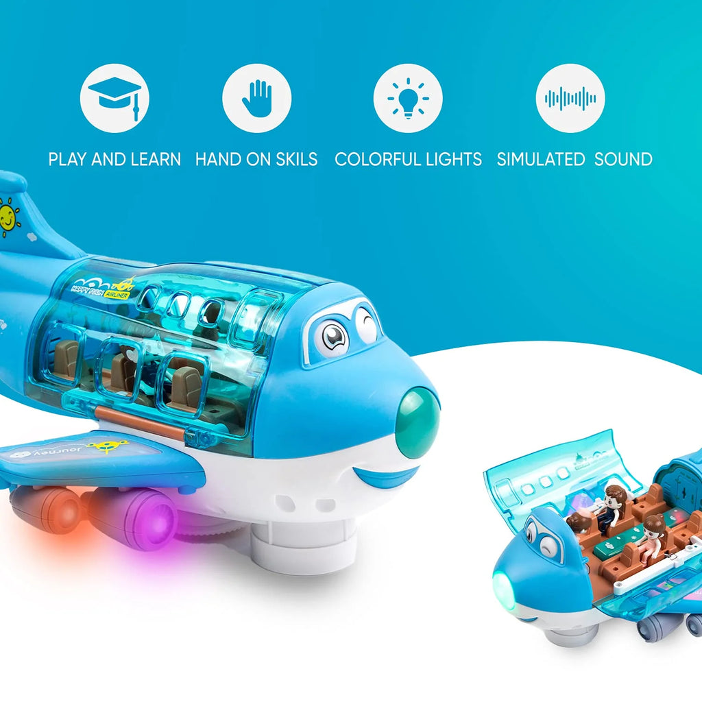 Kids' Play Airplanes with LED Flashing Lights and Sounds U68153