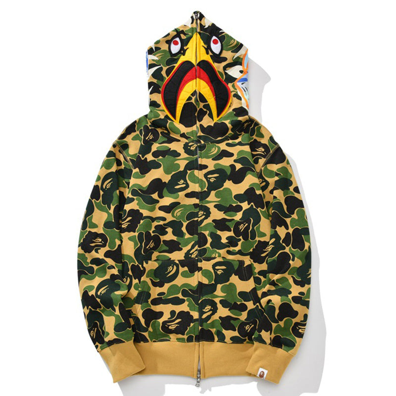 BAPE First Camo Shark Hoodie - Streetwear