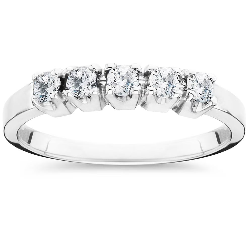 White Gold Diamond Ring V8989
