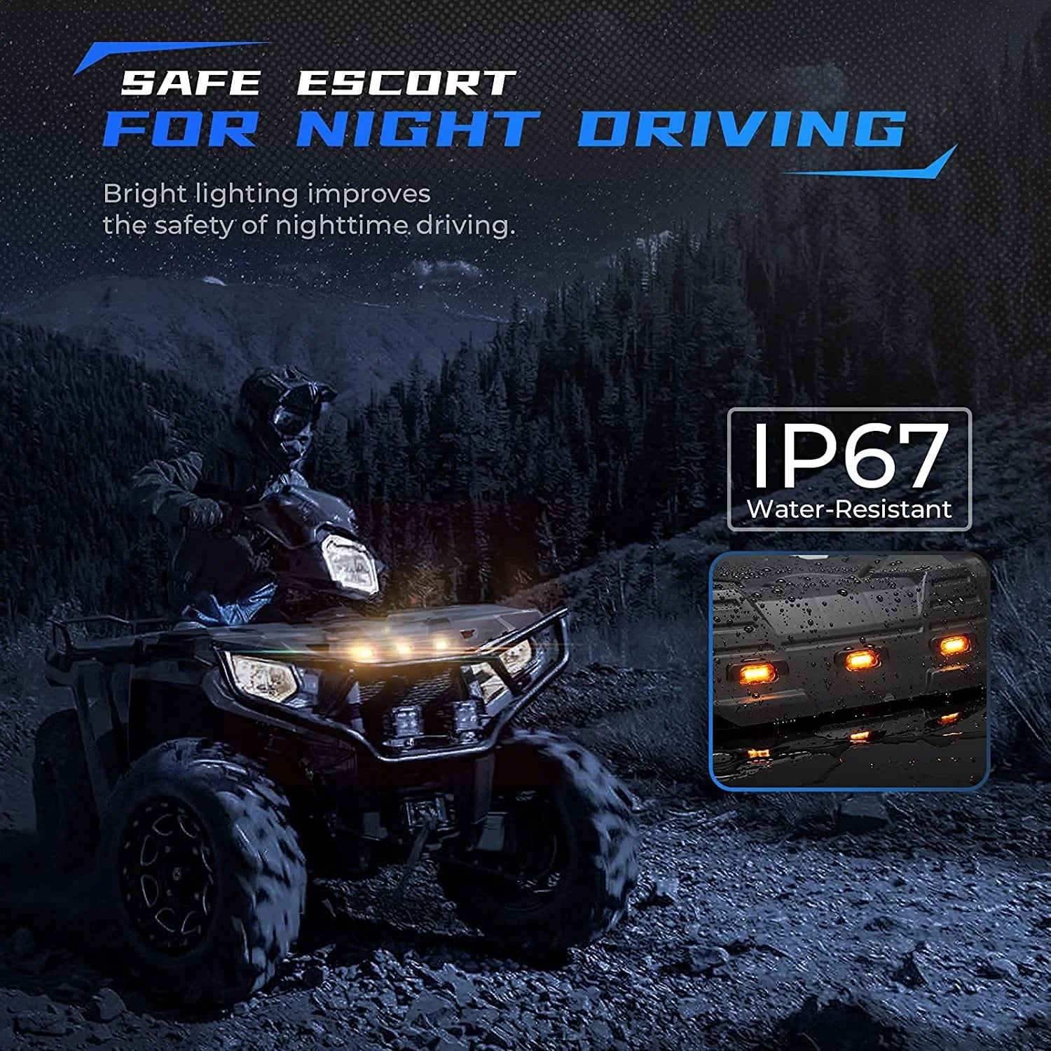 ATV Front Rack with Lights A712680
