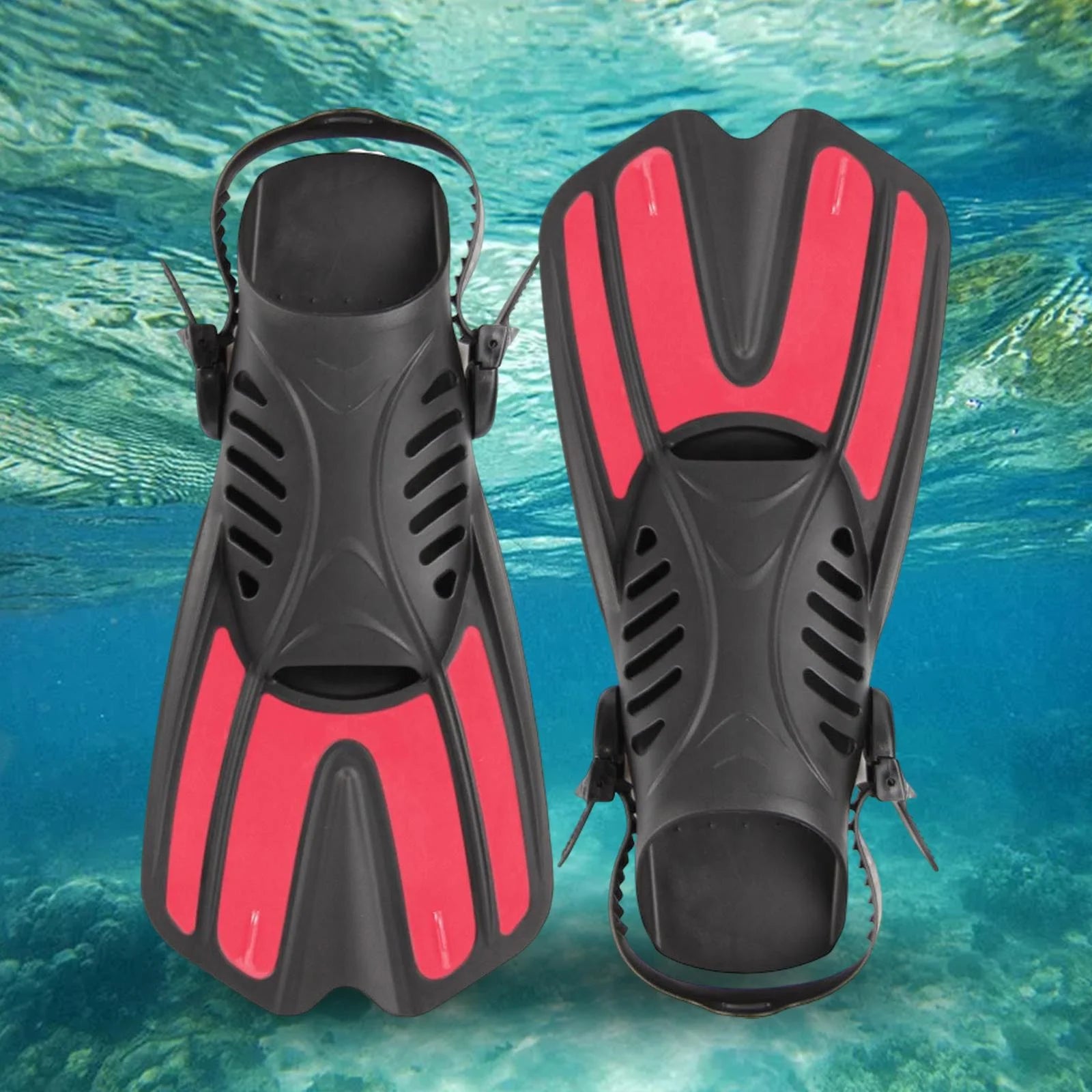 Pink Flexible Diving Flippers V54968