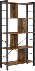 4-Tier Rustic Brown Bookcase A82981