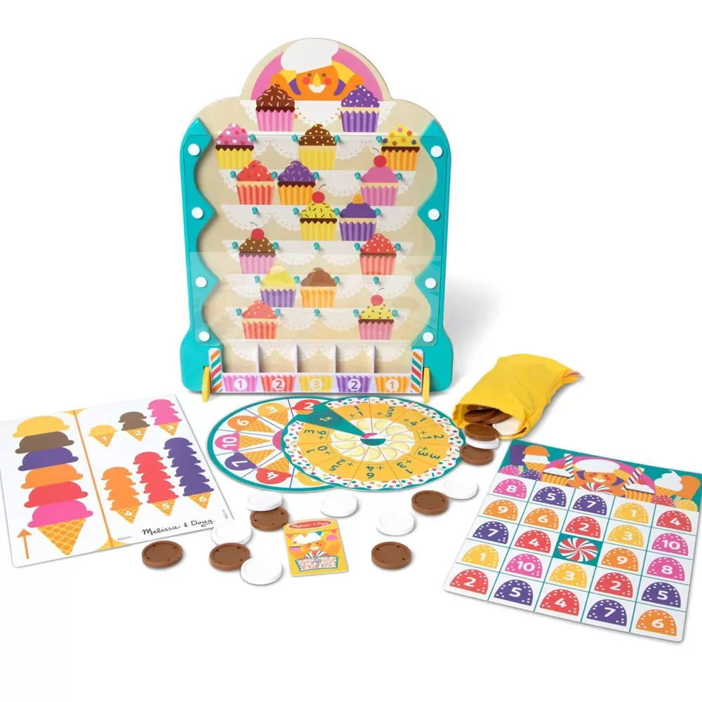 Wooden Double-Sided Roulette & Plinko Games C3677