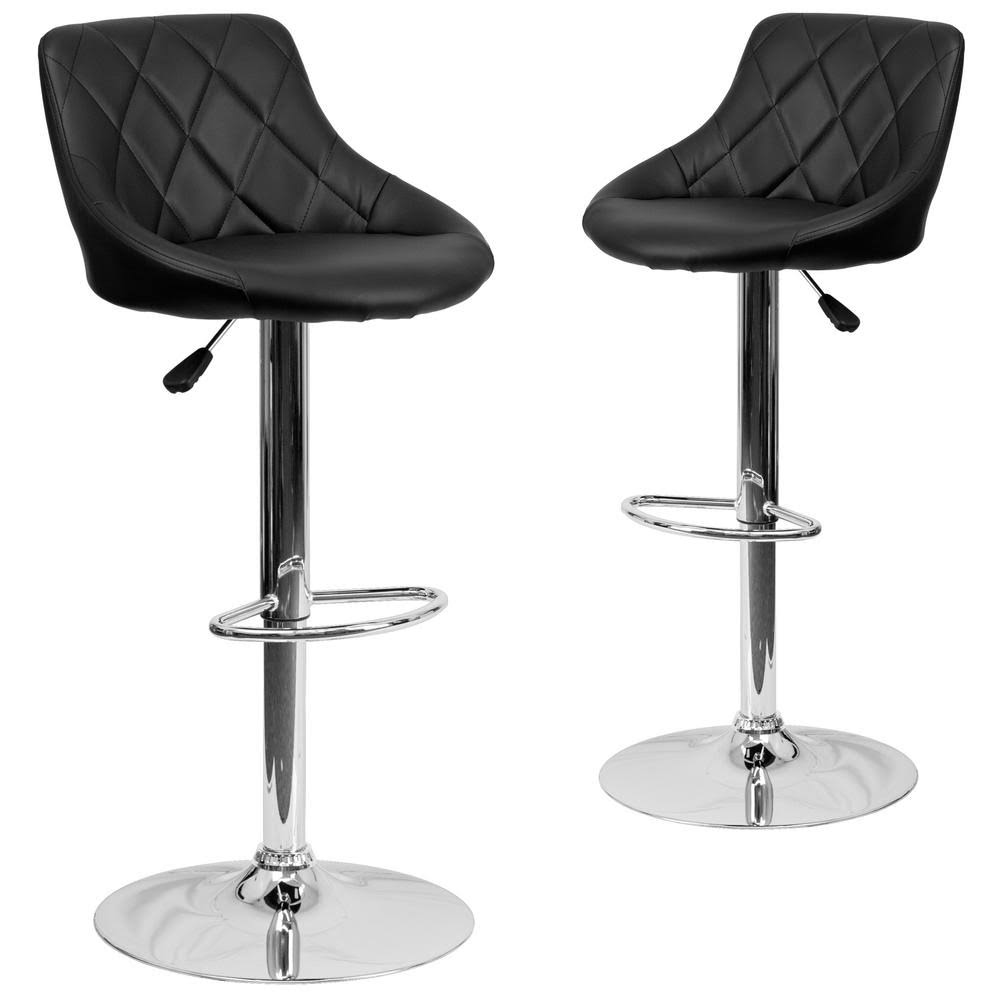 Black Bar Stool Set of 2 H6261