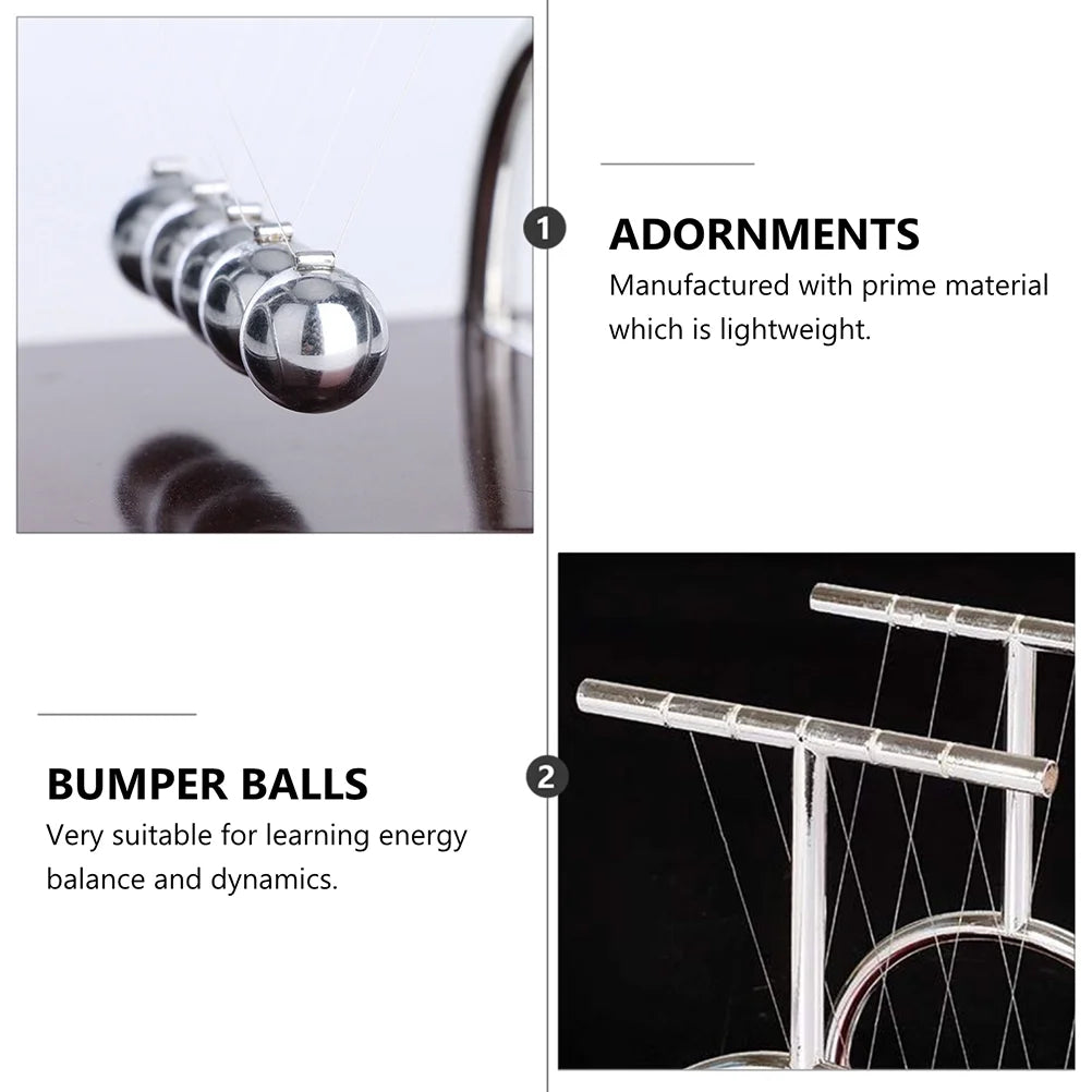 2pcs Newtons Cradle Desktop Pendulum Science Motion Swing Desk Ornament A719728