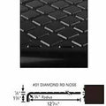 Brown Rubber Round Nose Stair Tread 42x22L U351