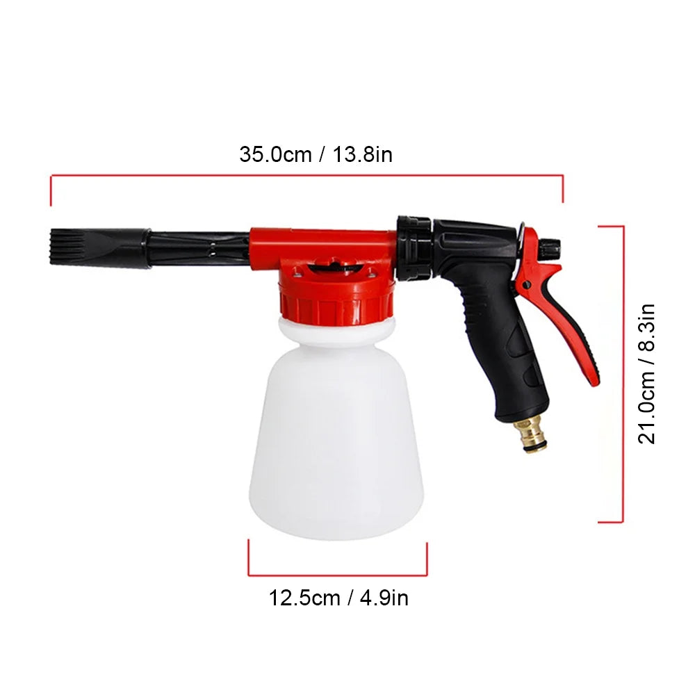 Foam Sprayer Nozzle Kit with 1 Liter Bottle Universal Connectors L514