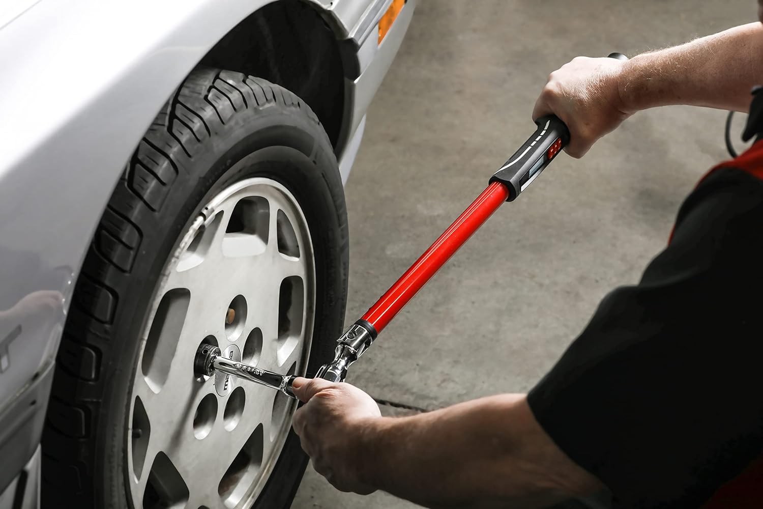 3/8-Inch Drive Flex Head Electronic Digital Torque and Torque Angle Wrench P641281