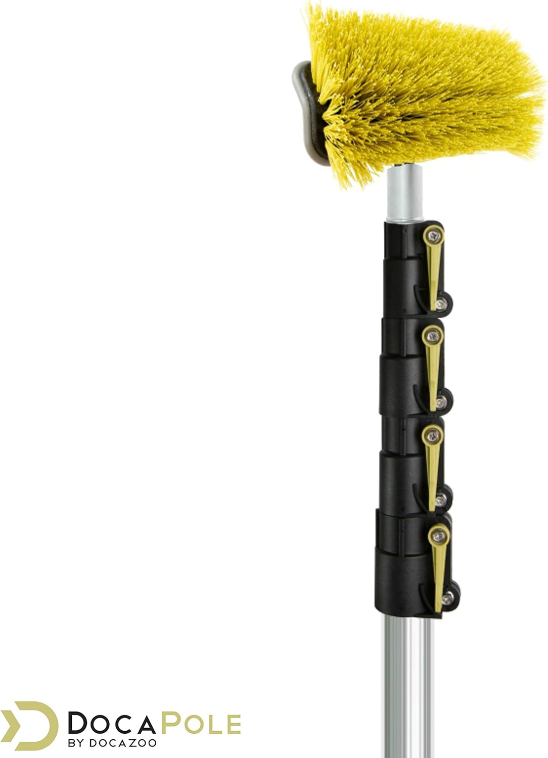 6-24 Foot Hard Bristle Brush Extension Pole with Telescopic Pole G26950