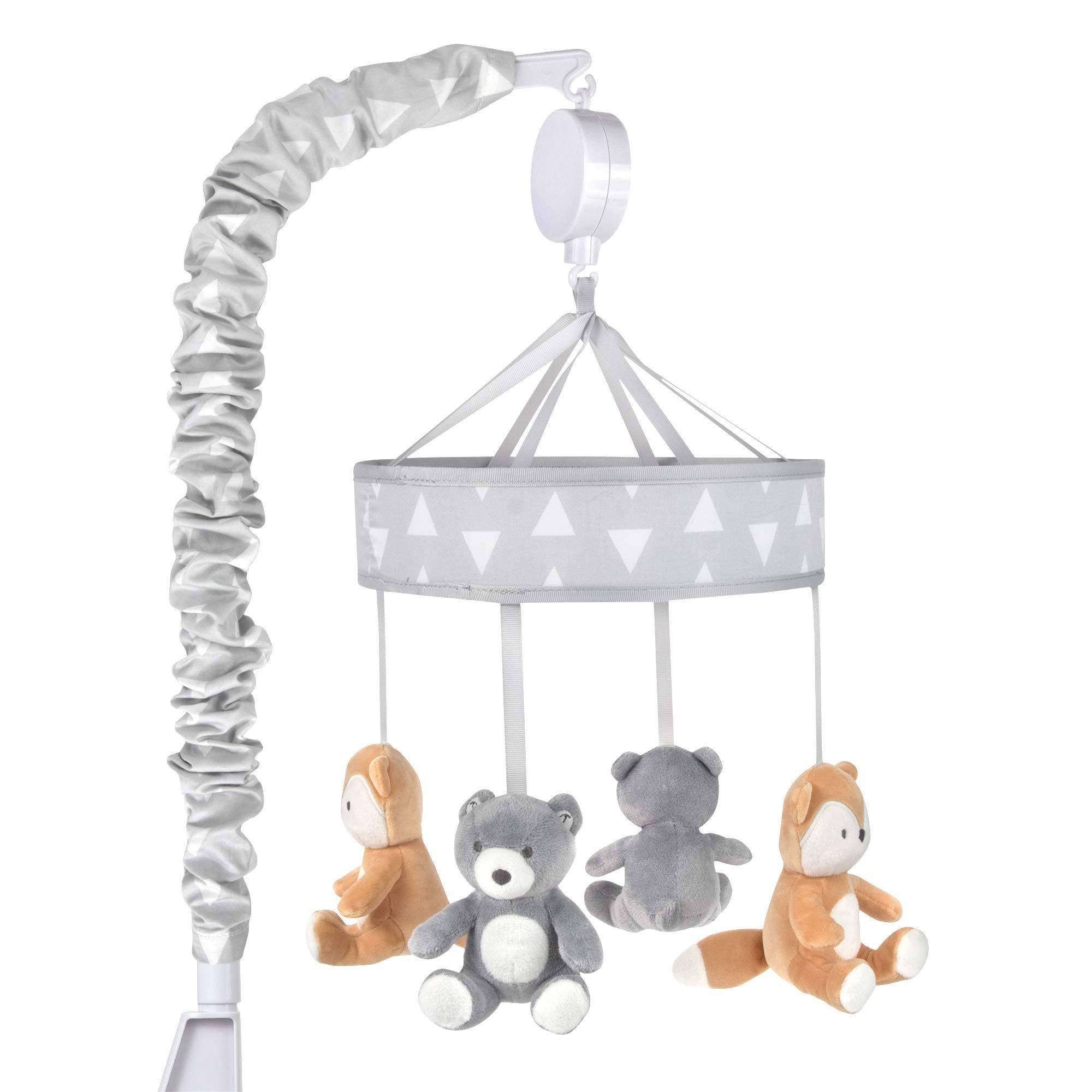 Grey Plush Musical Bear Mobile S421