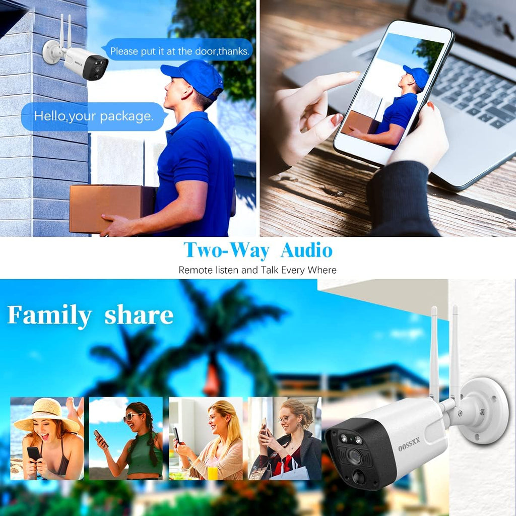 3K 5.0MP 1944P Wireless Security Camera System with 4TB Hard Drive and 8 Cameras U8974