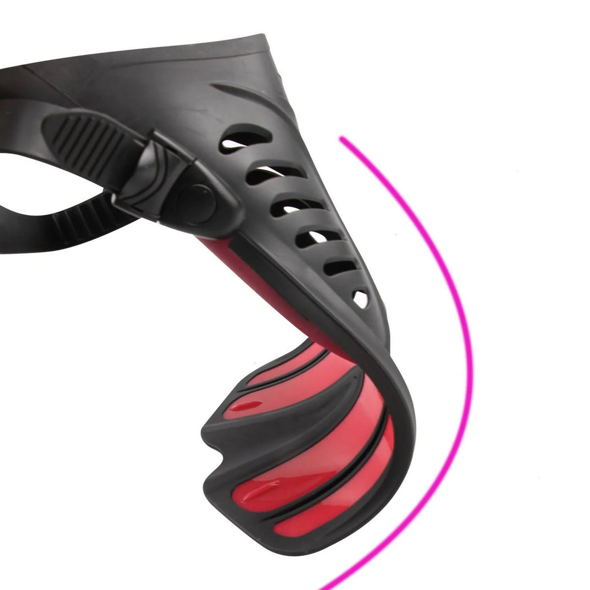 Pink Flexible Diving Flippers V54968