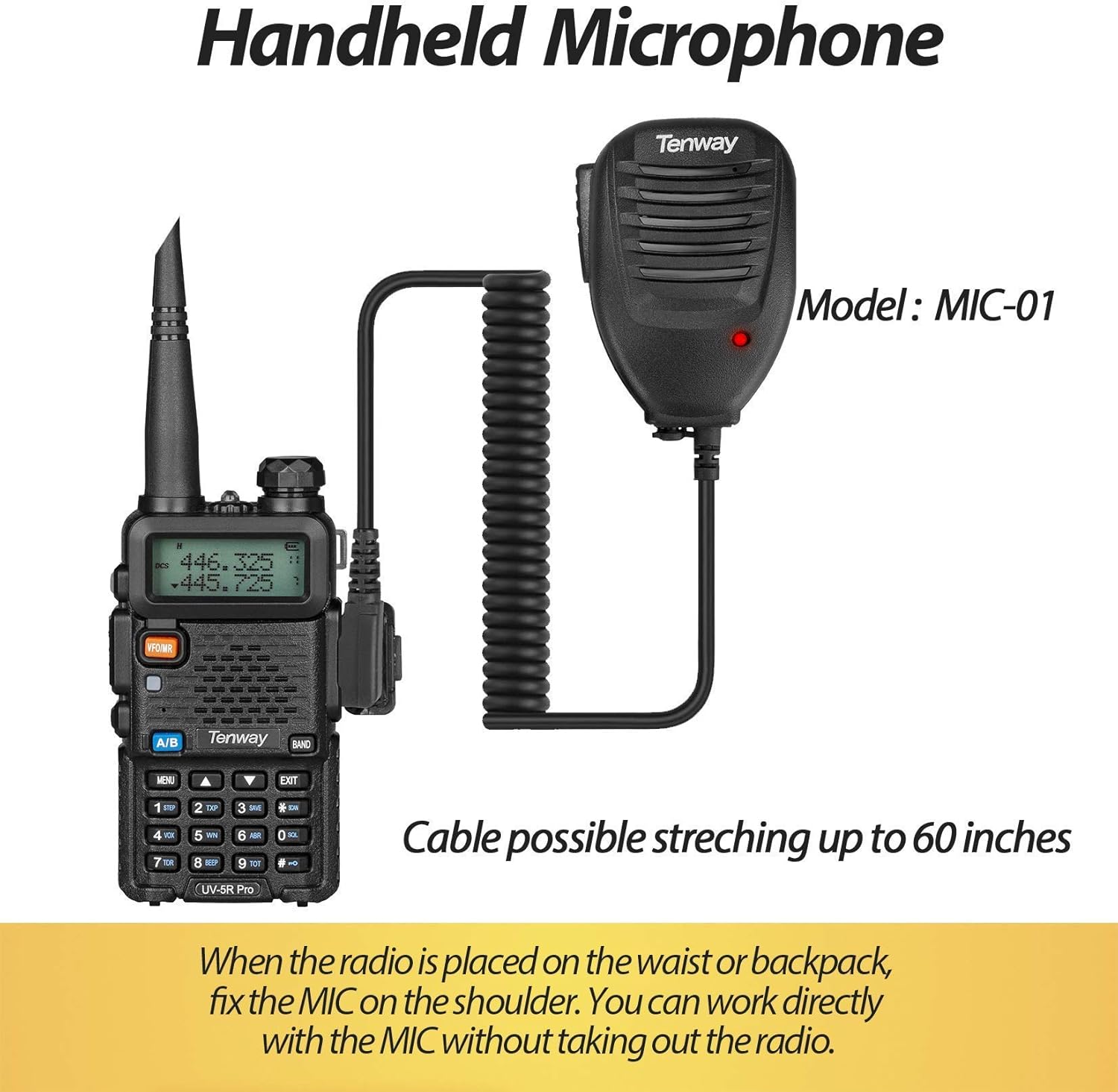 UV-5R Pro 8W Dual Band Two Way Radio 2Pack with Programming Cable R6663