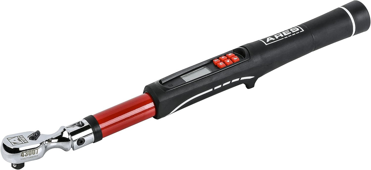 3/8-Inch Drive Flex Head Electronic Digital Torque and Torque Angle Wrench P641281