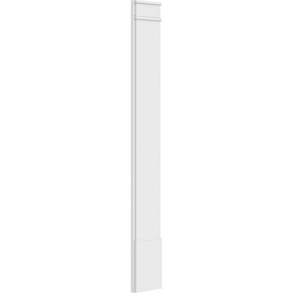 Smooth PVC Pilaster with Decorative Capital & Base (Pair) X124730