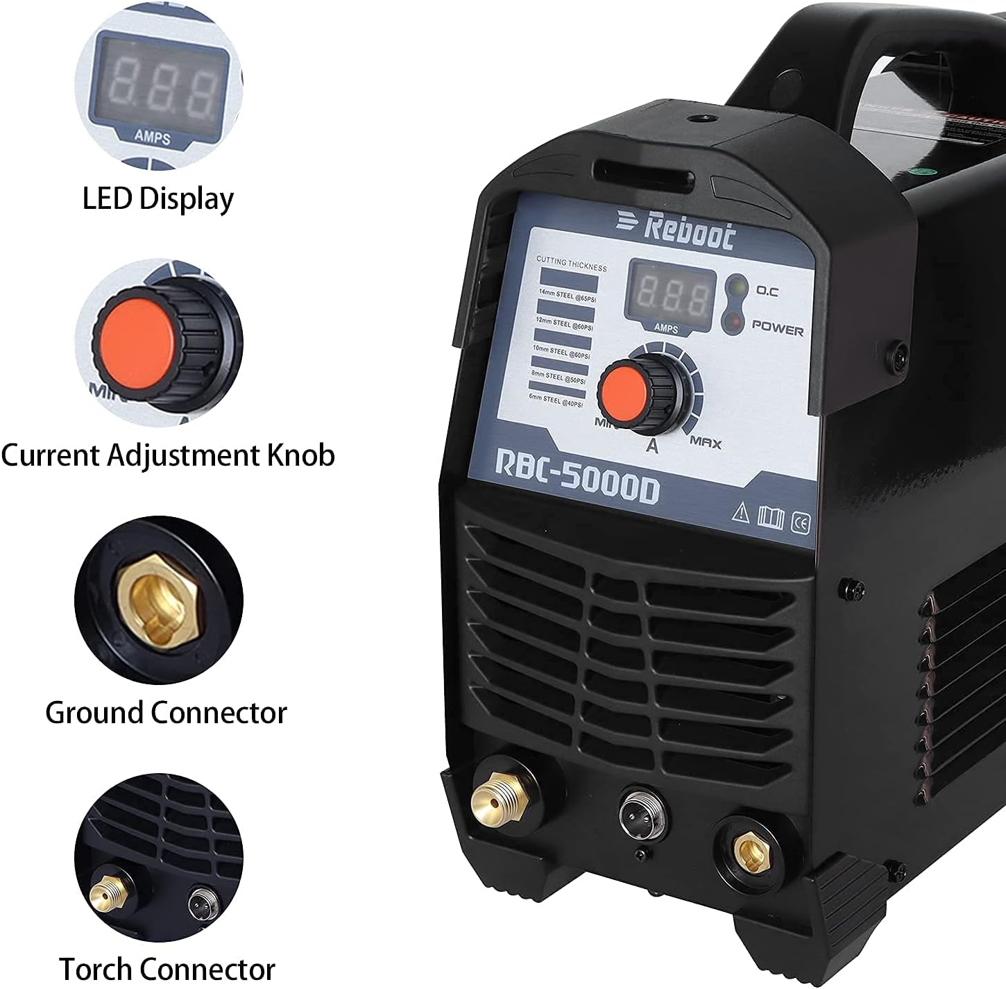 50 Amp 1/2 Clean Cut IGBT Air Plasma Cutting Machine U9599