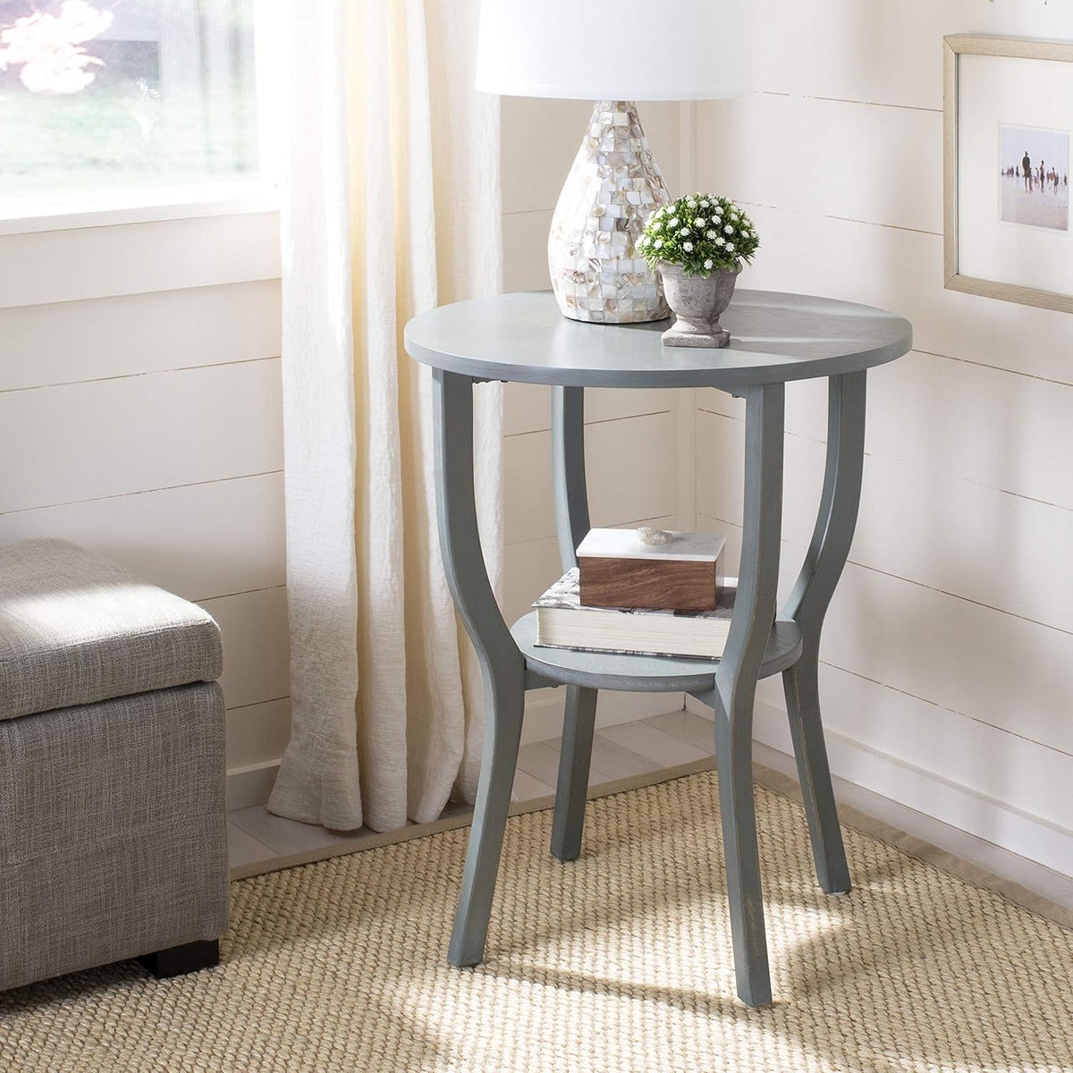 French Grey Accent Table Z7877
