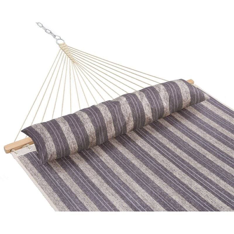 Blue Stripe Padded Hammock with Spreader Bar Z9456