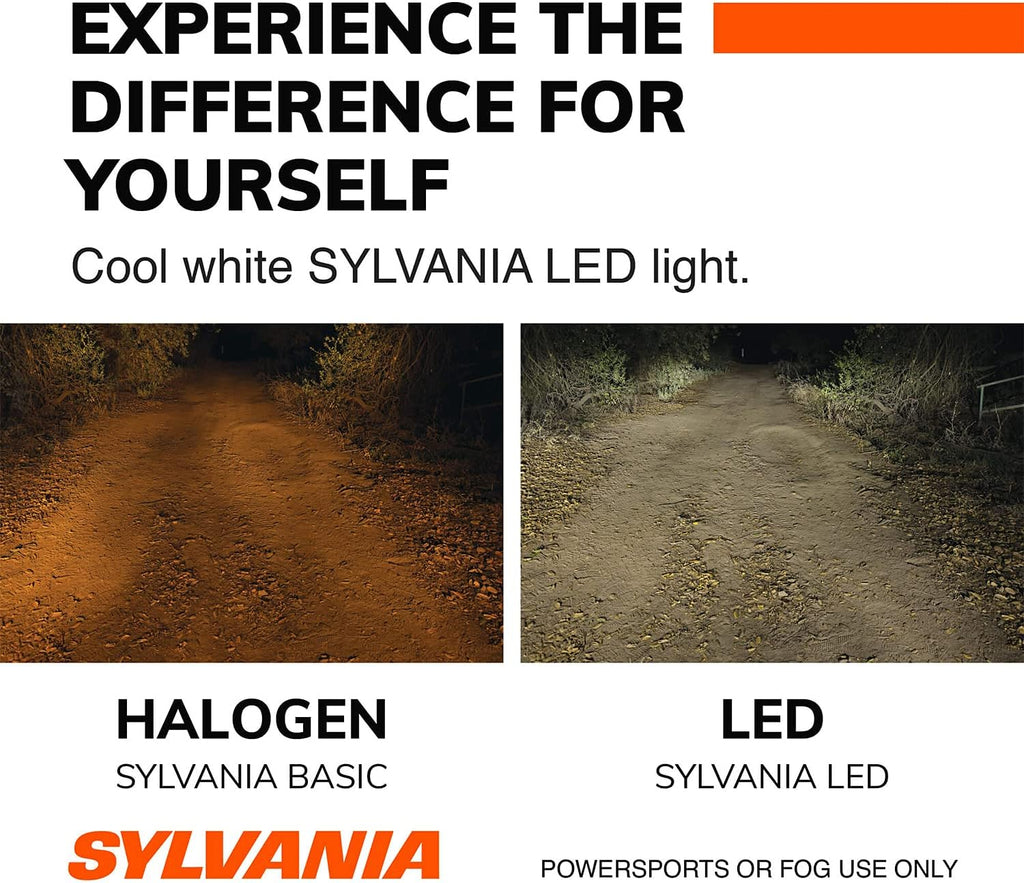 H13 6000K LED Headlight Replacement Bulbs, Cool White (2 Pack) P949