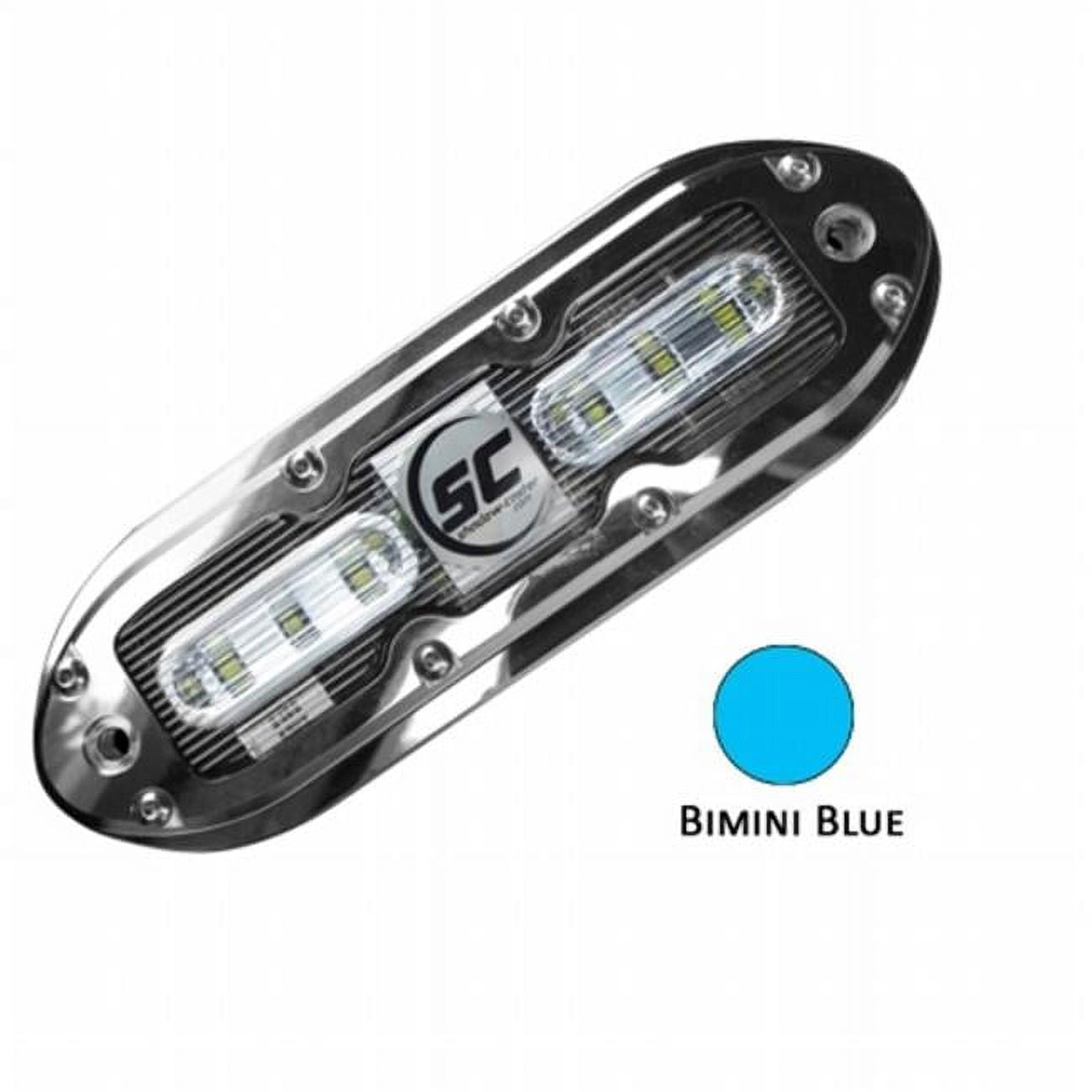 Underwater Light with 20 ft. Cable, 316 SS Housing, Bimini Blue D503