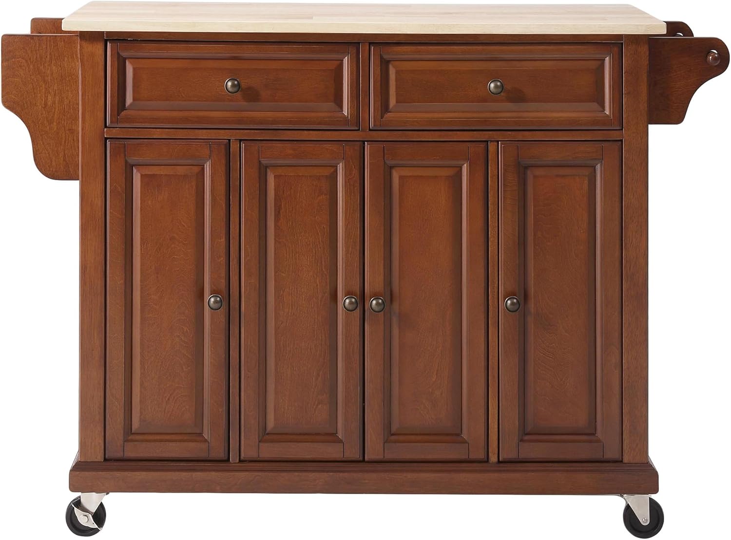 Full Size Kitchen Cart with Solid Black Granite Top V359648