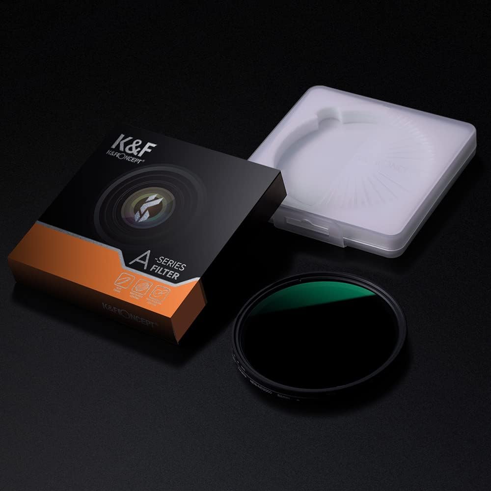 82mm Variable ND Filter ND8-ND2000 with Microfiber Cleaning Cloth Pack of 2 P619738