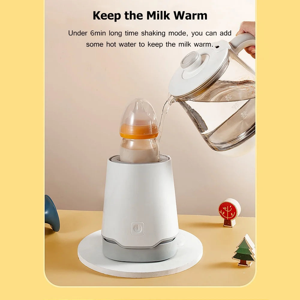 Portable Electric Baby Milk Bottle Shaker with Inclined Base, 3 Levels Timing, Built in Battery C669443