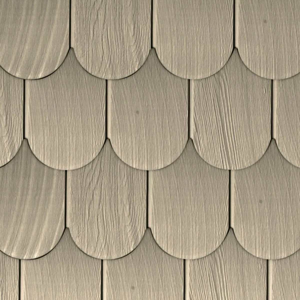 Vinyl Round Shingles (20 Panels/Ctn. = 50 Sq. Feet) V7675