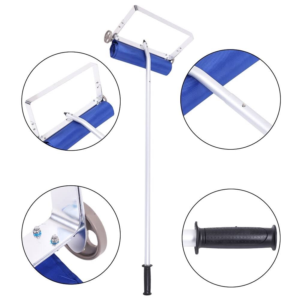 20 Feet Aluminum Frame Cloth Head Roof Snow Remover 1.2m 5 Sections N305042