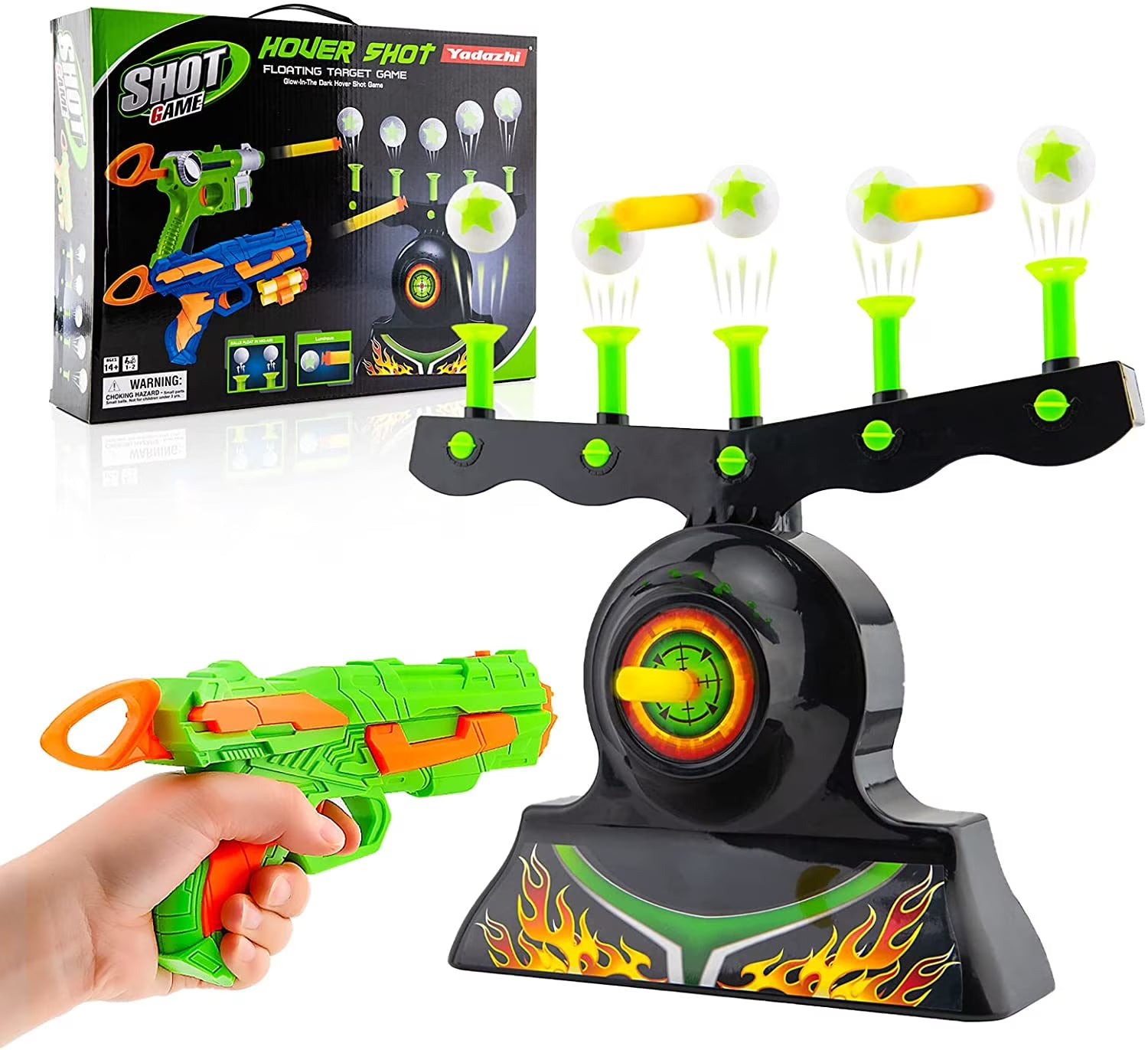 Glow in The Dark Floating Ball Target Practice Toys for Kids Boys J893