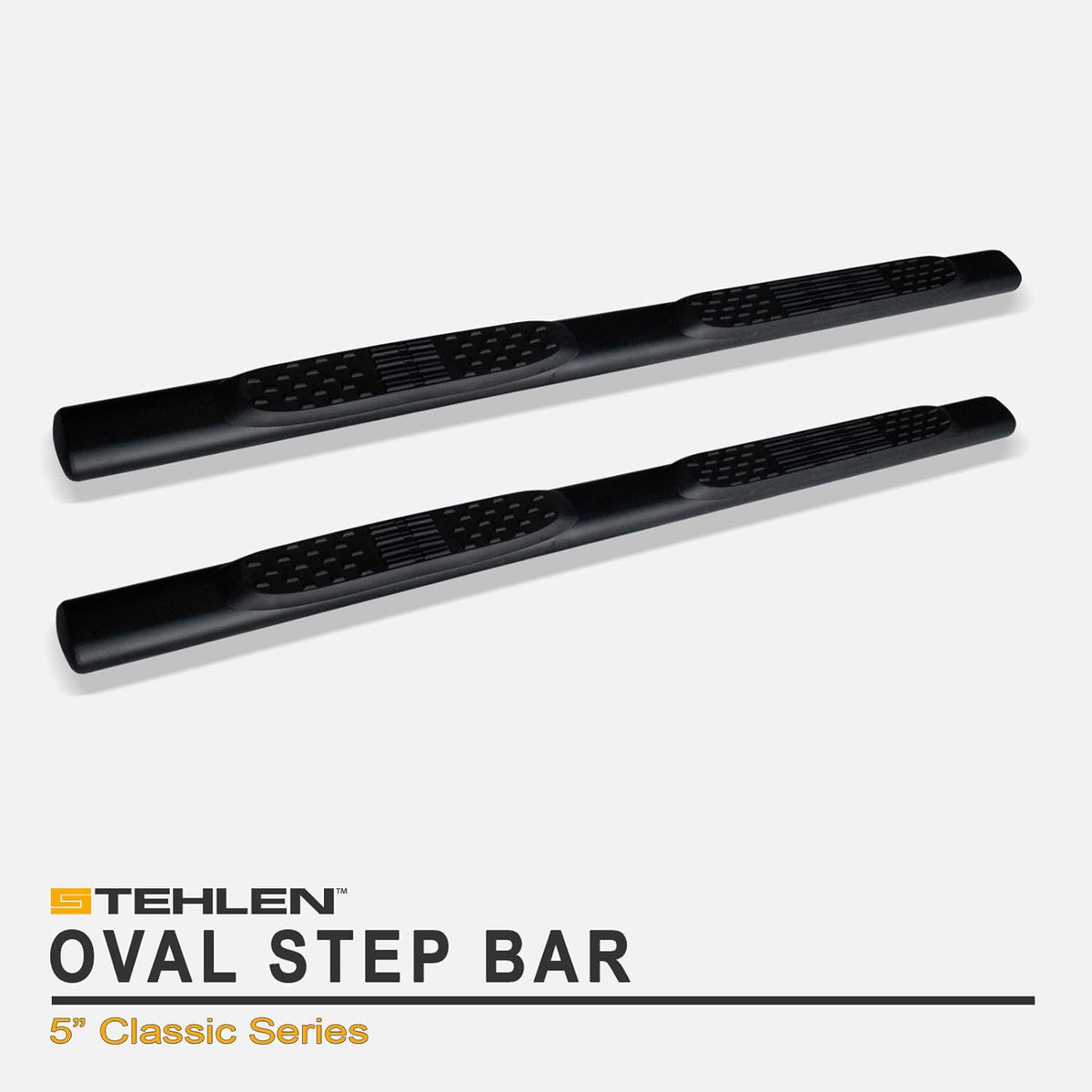 Matte Black Oval Side Step Nerf Bars A382