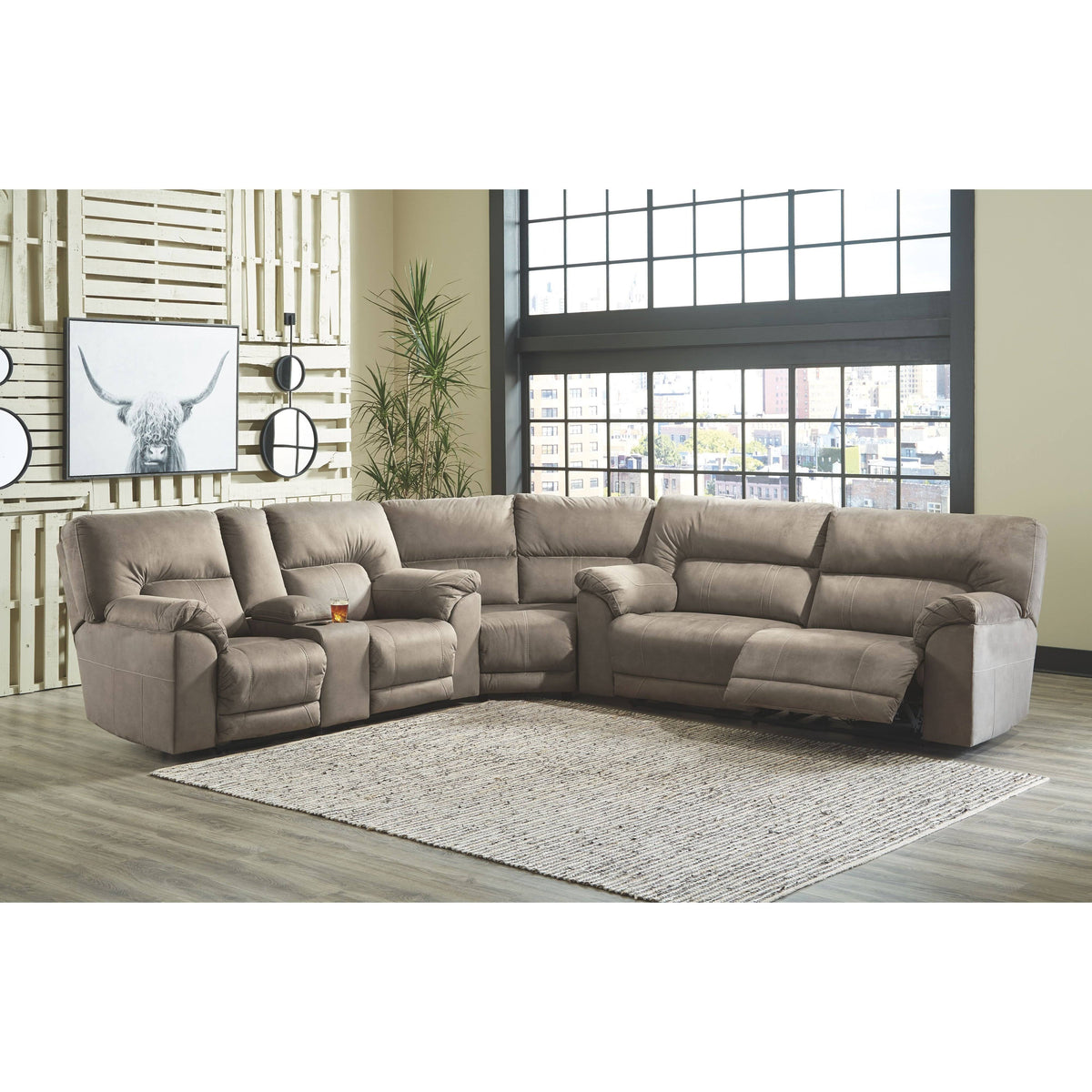 Reclining Loveseat with Console E629371