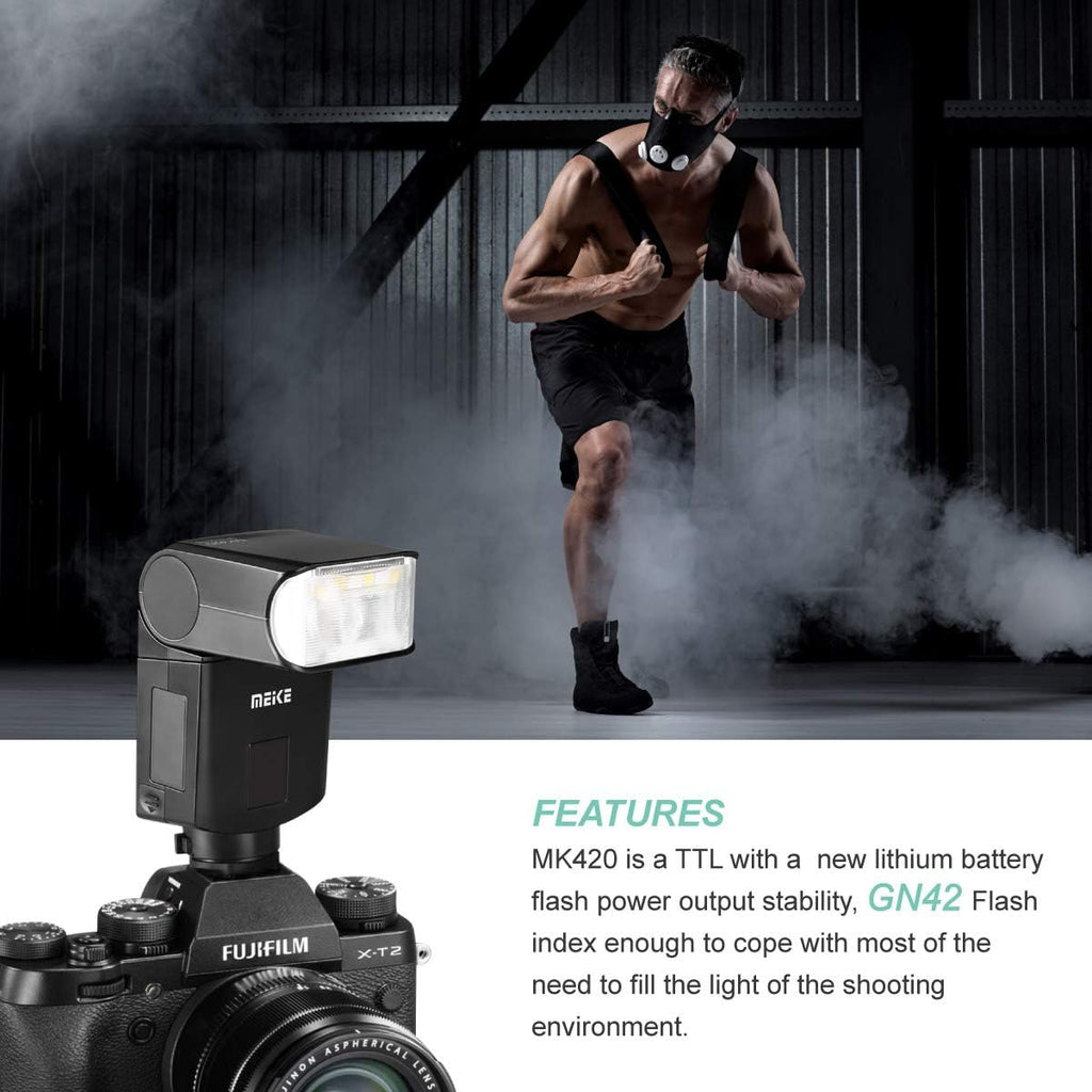 Pack of 2 Camera Flash Speedlite with LCD Display Y39668
