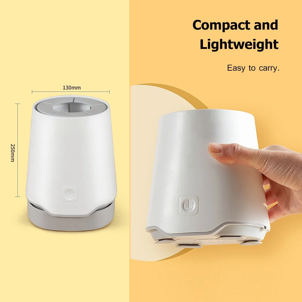 Portable Electric Baby Milk Bottle Shaker with Inclined Base, 3 Levels Timing, Built in Battery C669443