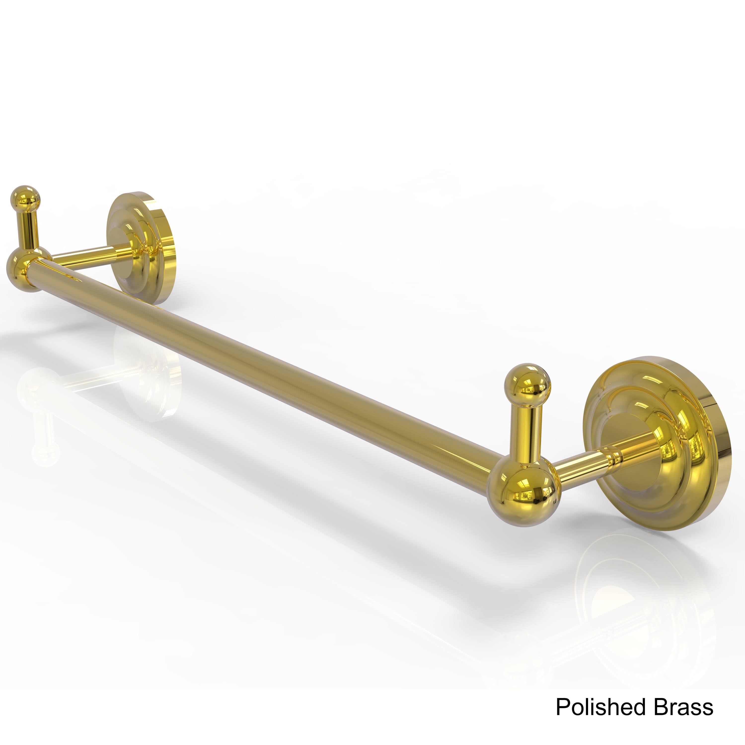 Polished Nickel Towel Bar with Integrated Hooks O542
